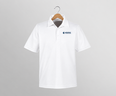 NowPac Performance Golf Shirt – White